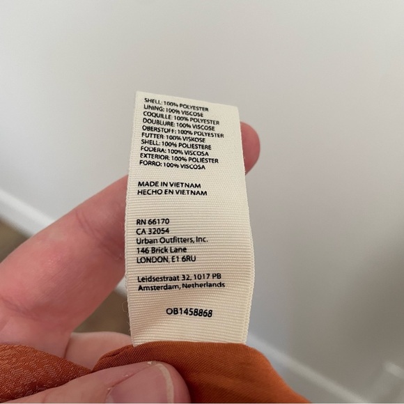 Free People Simone Blazer Wrap Mini Dress Burnt Orange Size Medium - Picture 10 of 10